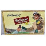 Vintage Dr Pepper Cardboard Sign, 25×15 Inches