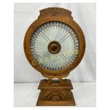 Coin Op Oak Game Wheel Measuring 14in by 22in