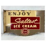 Enjoy Sealtest Ice Cream Flange Sign, 18×12 Inches