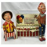 Early Howdy Doody Tin Litho Wind Up Toy Set by Uni
