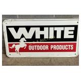 Emb. ï¿½White Outdoor Productsï¿½ Metal Advertising Si