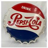 30in Pepsi-Cola Metal Bottle Cap