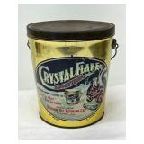 Crystal Flake Shortening 8-Pound Metal Can with Li