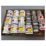 Store Display Cans Featuring Clover Farm Pineapple