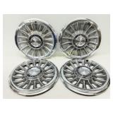 Four Pontiac Division Chrome Hubcaps