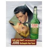Jeris Antiseptic Hair Tonic Advertising Easel Back