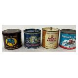 Four Early Tobacco Tins, Including Blue Boar and G