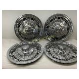 Four Chevrolet Motor Division Chrome Hubcaps