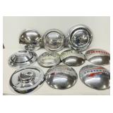10 Chevrolet and Crosley Chrome Hub Caps