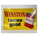 NOS Metal Adv Sign for Winston Filter Cigarettes,