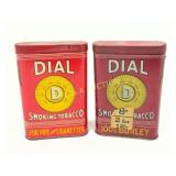 Two Dial Smoking Tobacco Tins by Brown & Williamso