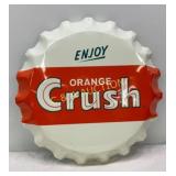 22-Inch Embossed Contemporary Orange Crush Metal S