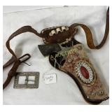 Toy Cap Gun ï¿½Smoky Joeï¿½ with Leather Holster, Belt