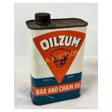 Vintage Oilzum Bar and Chain Oil 1-Quart Metal Can