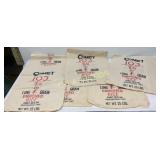 Six 25lb Comet 103 Long Grain Enriched Rice Sacks