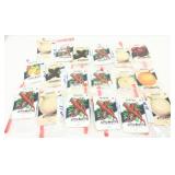 Early Display Seed Packets Featuring Peppers, Onio