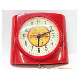 Red Lexan General Electric Model 2H21 Clock with W