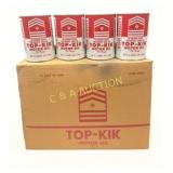 24 Top-Kik One-Quart Metal Motor Oil Cans in Origi