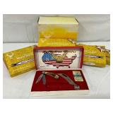 Five Set (10) White Tail Cutlery Knives, Collecti,