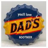 22-Inch Embossed Contemporary Dadï¿½s Root Beer Bott