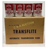 Case of 24 One-Quart Cans of Top-Kik Motor Oil in