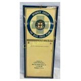 Metal Advertising Sign for Blue Cross Plan, 6 x 13