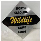 North Carolina Wildlife Game Lands Metal Sign, 9 I