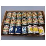 Store Display Cans for Corn and Beans Featuring Vi
