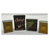Four Metal Tobacco Cans, Including Briggs, Half &