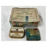 Three Tobacco-Related Items: Sealed 12-Pocket Cans
