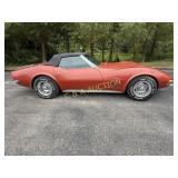 1972 Red Corvette Stingray Convertible