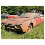 1962 Ford Thunderbird Convertible, Red