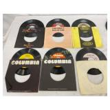 Six Vintage 45 RPM Vinyl Records from Columbia and