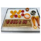 Group Lot of Early Bakelite Kitchen Items and Corn