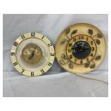 8'-10' Mid-20th Century Electric Wall Clocks by