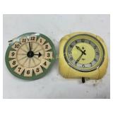 Two Vintage Electric Wall Clocks: Sunbeam and Smit