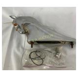 Chrome Metal Unicorn-Themed Hood Ornament, 12x5