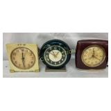 Mid-20th Century Electric Clock Trio, Including Wa