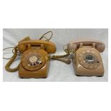 Two Rotary Dial Telephones by Stromberg Carlson an