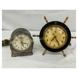 Two Early Clocks: Sentinel and Nautical-Themed Ele