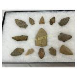 Stone Arrowheads Measuring 1in to 2in