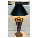 Table Lamp With Ceramic Urn-Style Base, Black Shad