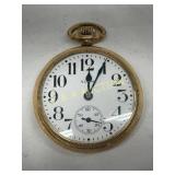 Elgin Gold-Tone Pocket Watch with Arabic Numerals