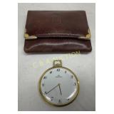 Mondia Swiss-Made Pocket Watch with Leather Case