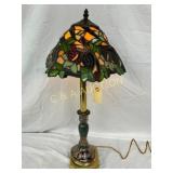 Stained Glass Table Lamp with 11-Inch Shade and 24