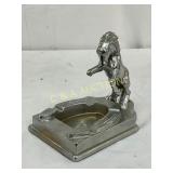 Metal Ashtray Featuring Rearing Horse Motif with H