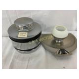Chase Chrome-Plated Art Deco Condiment Set with Se