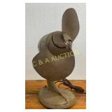 Vintage Electric Fan with 10' Metal Blades and Lea
