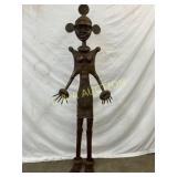Metal Figurative Sculpture with Detailed Human For