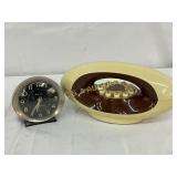 Westclox Alarm Clock and Retro Rotary-Style Teleph